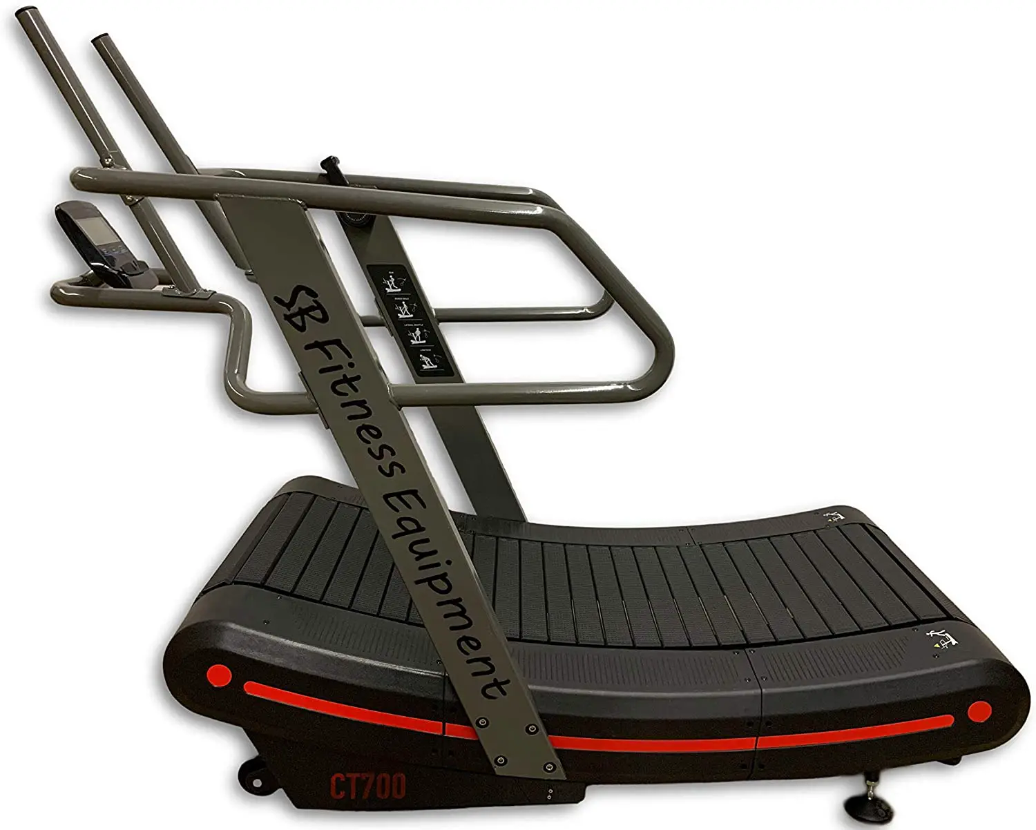SB Fitness CT700 Full Commercial Club Rated Self-Generated Curved Treadmill image