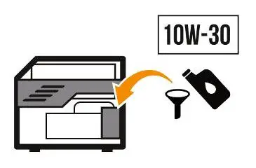 CHAMPION 200914 4250W Fuel Open Frame Inverter User Guide - Add oil