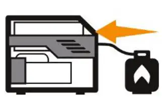 CHAMPION 200914 4250W Fuel Open Frame Inverter User Guide - Connect propane cylinder