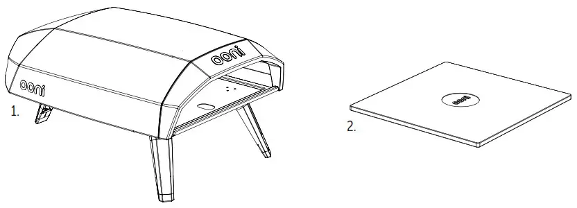ooni 54G1NFTL Koda Pizza Oven- PARTS LIST