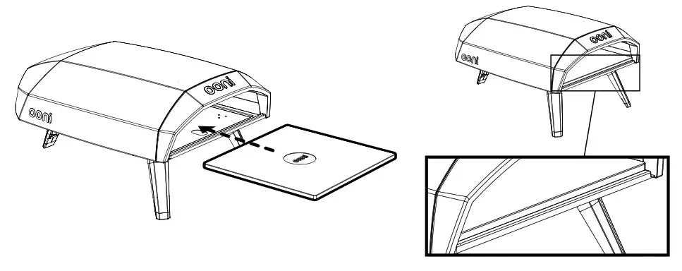 ooni 54G1NFTL Koda Pizza Oven- board