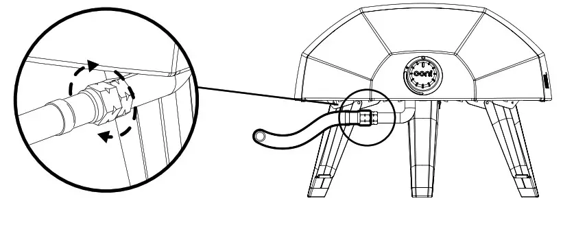 ooni 54G1NFTL Koda Pizza Oven- gas hose