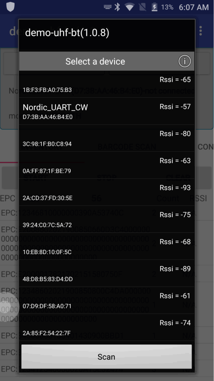 CHAINWAY MR20 Wearable BT UHF Reader - BLUETOOTH