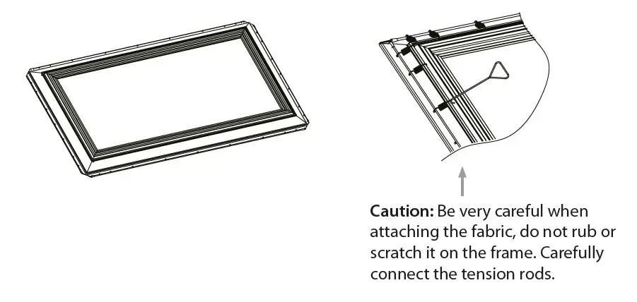 DELUXX 1000004656 Cinema Screen Slim Frame fig4