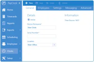 Add to PayClock Online