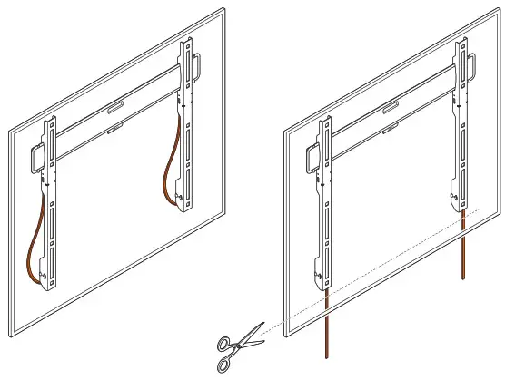 vogel s TVM 3200 Series Fixed TV Wall - Attach the TV to the wall mount 2