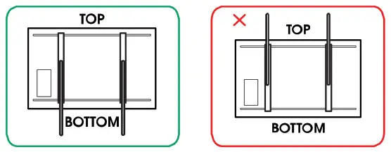 vogel s TVM 3200 Series Fixed TV Wall - Attach the strips to the TV 2