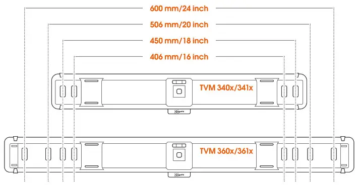 vogel s TVM 3200 Series Fixed TV Wall - Wooden wall with studs 2