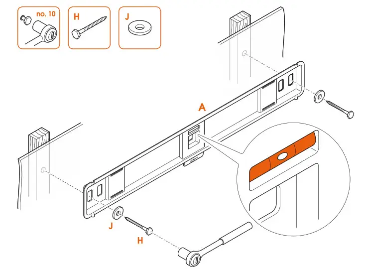 vogel s TVM 3200 Series Fixed TV Wall - Wooden wall with studs 3