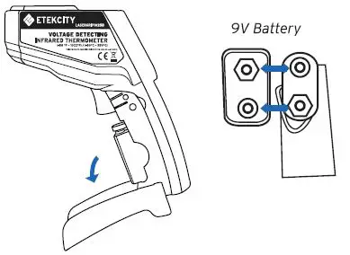 ETEKCITY Lasergrip 1025D Voltage Fig12
