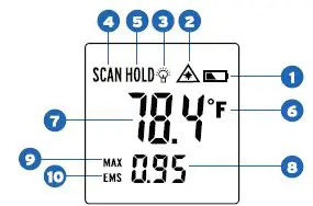 ETEKCITY Lasergrip 1025D Voltage Fig4