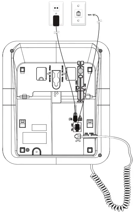 alcatel XL785 Voice Combo - Connecting the Base Station
