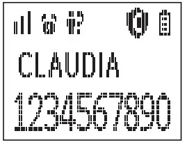 alcatel XL785 Voice Combo - Display Icons and Symbols of cordless handset