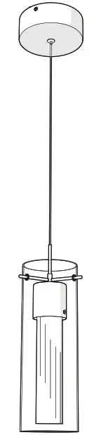 artika OME1LB-BL Essence 1-Pendant LED Light Fixture - Cover