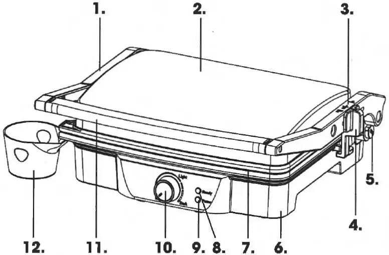 Quest 34350 180° Duo Health Grill fig-1