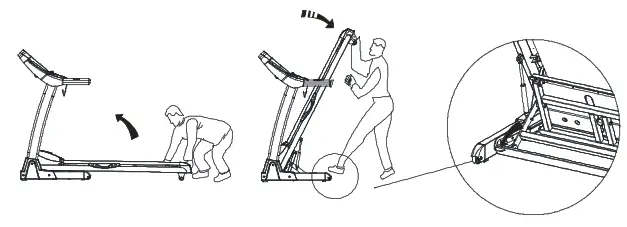 Motorized Treadmill inSPORTline T400i - UNFOLDING