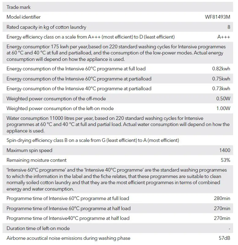 TESLA WF81493M Front Loading Washing Machine-34