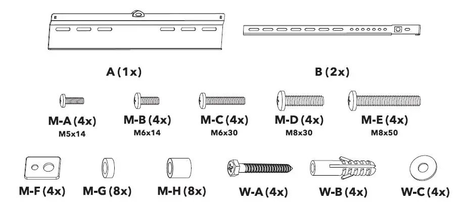 alza ergo F505B Ultra Low Profile TV Stand fig 2'