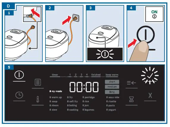 BOSCH MUC11W12 900W Autocook Multicooker fig 4
