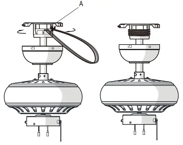 HAMPTON BAY 51750 Rockport 52-Inch Ceiling Fan- extra wire
