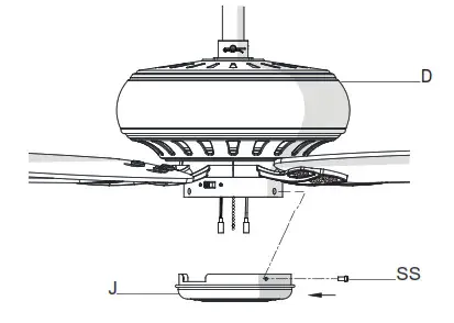 HAMPTON BAY 51750 Rockport 52-Inch Ceiling Fan- light kit