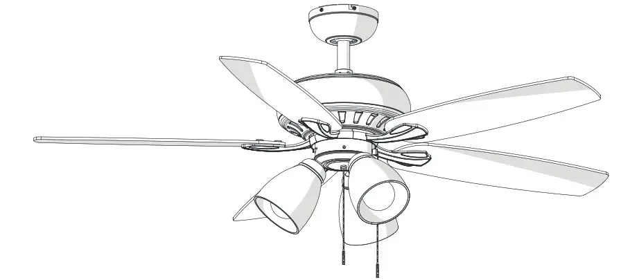 HAMPTON BAY 51750 Rockport 52-Inch Ceiling Fan