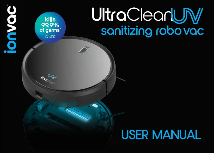 Ionvac Utraclean Sanitizing Robo Vac User Manual