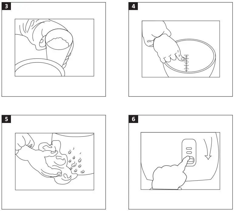 Menuett 004808 Rice Cooker Instruction Manual - Fig 3,4,5,6