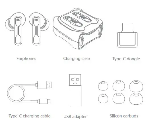 FEDIKER S-W4 Wireless Gaming Earbuds fig1