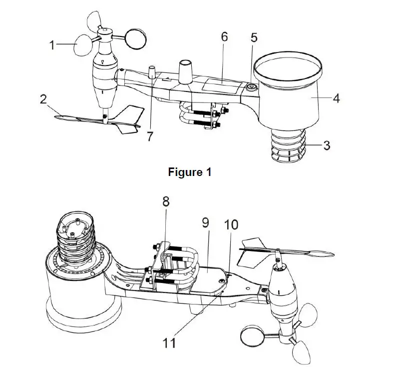 TESA WS14CN Professional Weather Station with Solar Powered 2