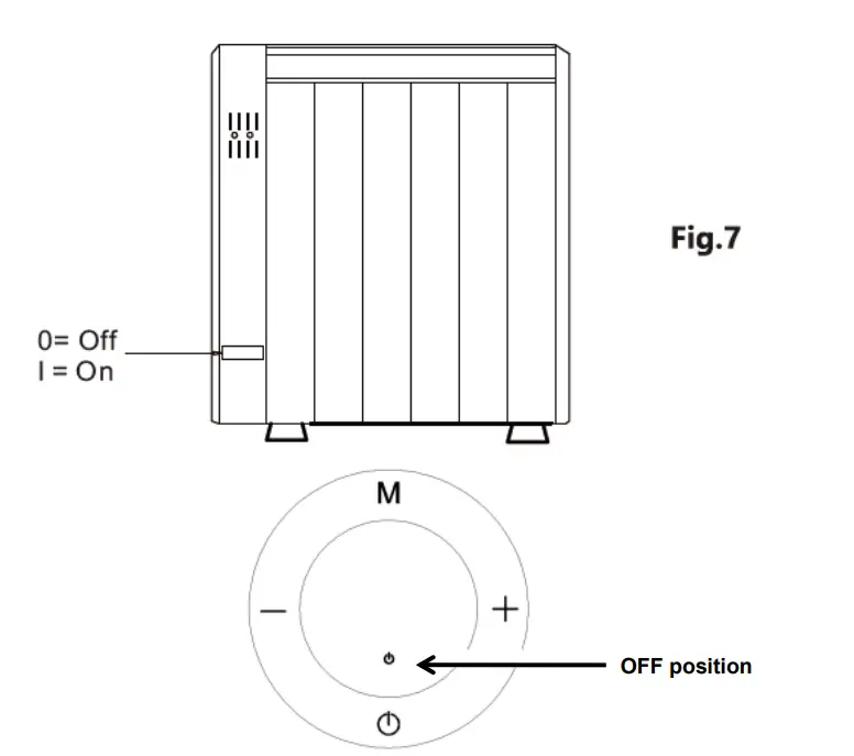 Orbegozo RRE 510 A Electric Radiator FIG 6