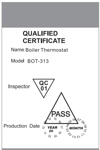 BEOK BOT-313W Series Boiler Thermostat User Guide - Our Service