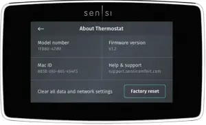 sensi Touch Smart Thermostat - About thermostat