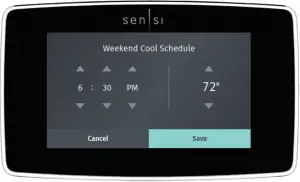 sensi Touch Smart Thermostat - Schedule 3
