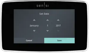 sensi Touch Smart Thermostat - Time setup 2