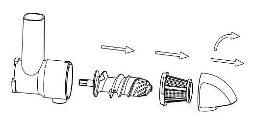 H Koenig hsx16 Slow Horizontal Juicer - figure 16