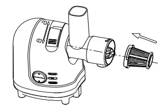 H Koenig hsx16 Slow Horizontal Juicer - figure 5