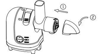 H Koenig hsx16 Slow Horizontal Juicer - figure 6