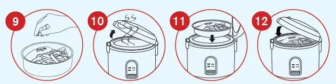 bene casa BC-43923 10-Cup Rice Cooker And Steamer fig 11