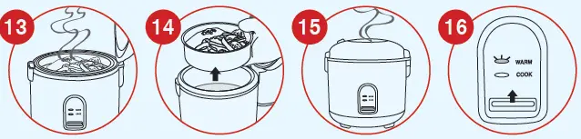 bene casa BC-43923 10-Cup Rice Cooker And Steamer fig 12