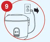 bene casa BC-43923 10-Cup Rice Cooker And Steamer fig 17