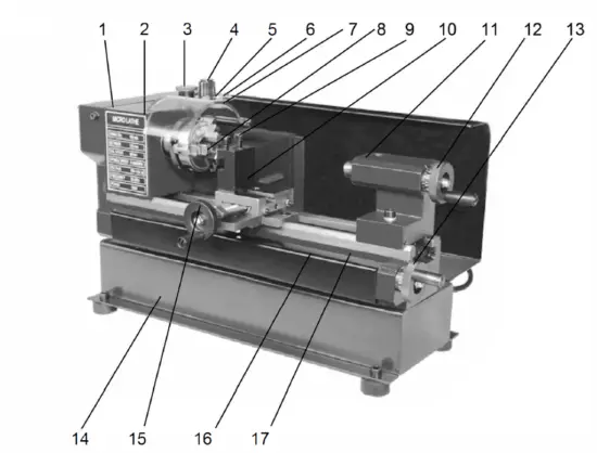 AXMINSTER -505100 C0 Metal -Turning Lathe- fig- 3