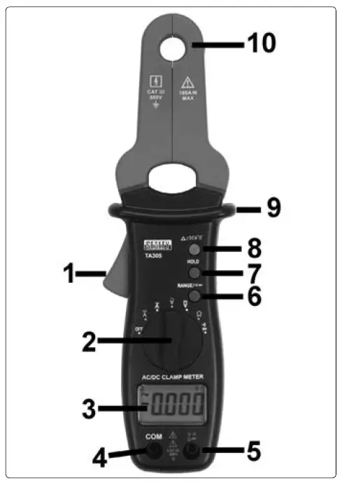 SEALEY TA305 AC DC Clamp Meter and Multimeter 2