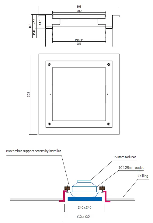 schweigen BRW600 30cm Silent Exhaust Fan with External Motor-fig12