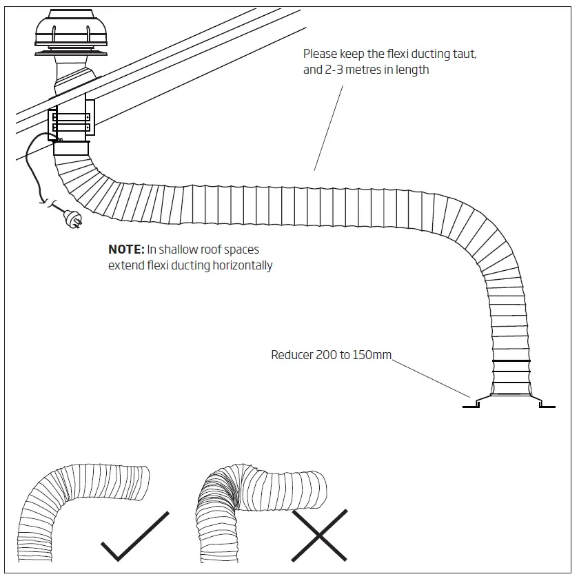 schweigen BRW600 30cm Silent Exhaust Fan with External Motor-fig8