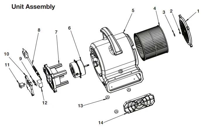 B-AiR-BA-VP-15-BL-Air-Mover-Carpet-Dryer-Floor-Blower-Fan-FIG-3