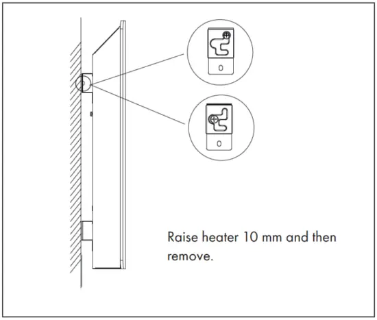 Take down from the wall