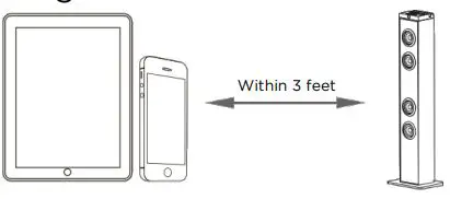 kogan Multimedia Bluetooth Tower Speaker User Guide - Pairing Speaker with a Bluetooth Device