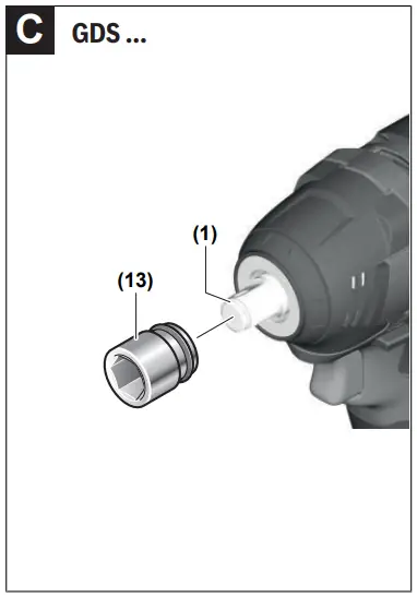BOSCH GDS Professional Cordless Impact Wrench 4