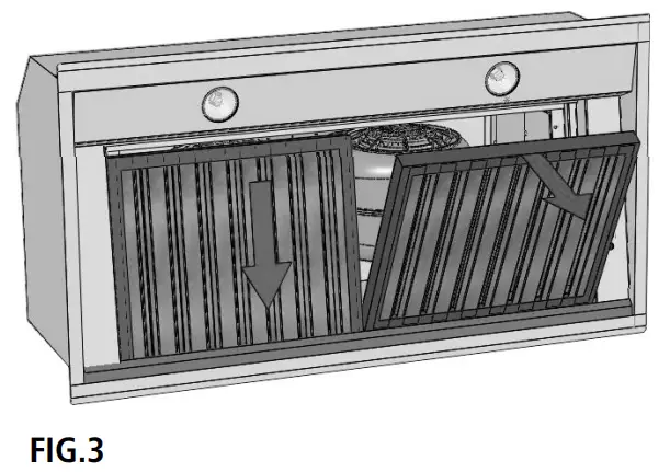 caple ST853 Storm Built-Under Hood - 2